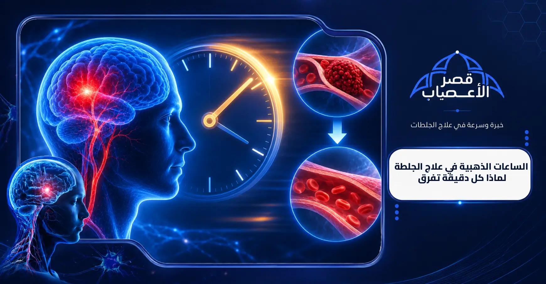 الساعات الذهبية في علاج الجلطة