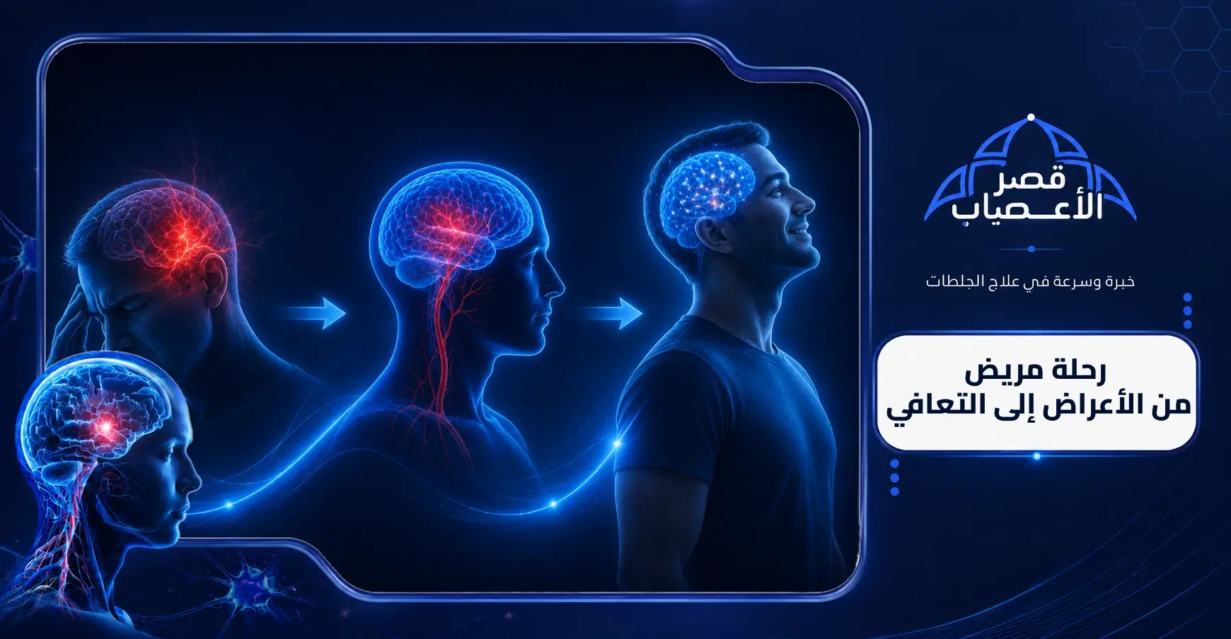 رحلة مريض من الأعراض إلى التعافي